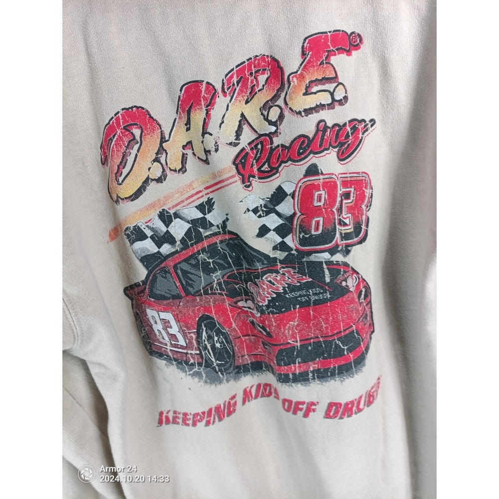 DARE Racing Keeping Kids Off Drugs Mens Medium Hoodie/Sweater - Picture 5 of 6